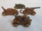 Lot (4) Antique Barclay Army Tanks, Armored Cars, etc