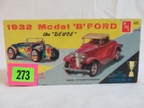 Vintage 1960's AMT 1932 Model B Ford Hot Rod 2 in 1 Model Kit
