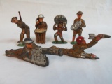 Lot (6) Antique Barclay/ Manoil Cast Metal Soldiers