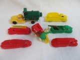 Lot (7) Antique 1940's/50's Hard Plastic Toy Vehicles Ideal, Pyro, Acme, Thomas