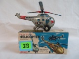 Antique Straco Japan Tin Key Wind US Air Force Helicopter MIB