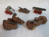 Antique Barclay US Army Lot 5 Vehicles, Cars, etc