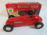 Rare Antique Glen Dimension Toys Wind-Up Maserati Racer 9.5