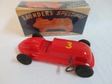 Vintage 1950's Saunders Mechanical Speedway Wind-Up Racer 8