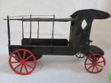 Early Antique Tin Clockwork Wind-up Truck