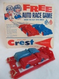 Vintage 1950's/60's Crest Toothpaste Auto Race Toy Premium