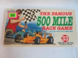 Vintage Tee Pee Toys The 500 Mile Race Board Game Unused