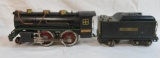 Lionel Prewar #384E 2-4-0 Locomotive & 384T Tender Standard Gauge
