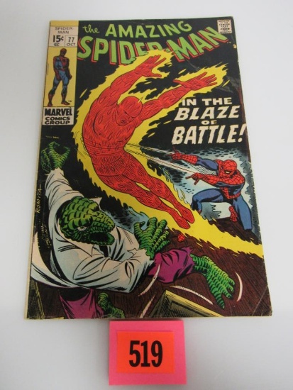 Amazing Spiderman #77 (1969) Silver Age Human Torch/ Lizard