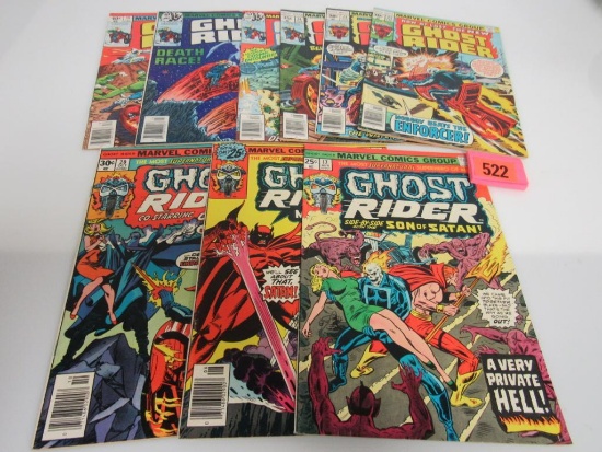Ghost Rider Bronze Age Lot (9) Marvel Comics
