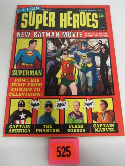 On The Scene Super Heroes #1 (1966) Warren Batman Captain America