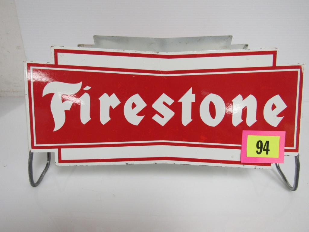 Vintage Original Firestone Tires Metal Rack Stand | Proxibid