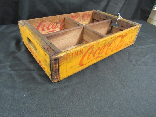 Original Vintage Coca Cola Wooden Case Crate (Wyandotte, Mich)