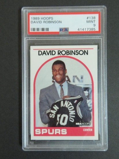 1989-90 Hoops Basketball #138 David Robinson RC PSA 9