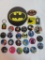 Massive Lot Of Asst. Batman Related Pin Back Buttons