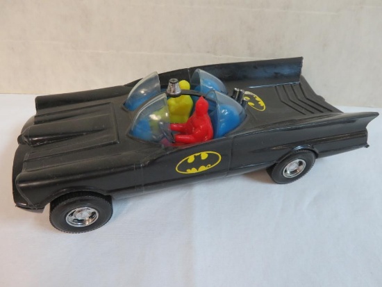 Vintage 1960's Simms Plastic Batmobile 8.5" Batman
