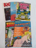 Lot (5) Vintage Underground Comics Armageddon, Spaced, Manhunt+