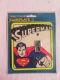 1976 DC Comics Super Friends Glowplate Light Switch Cover 