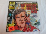 Six Million Dollar Man (1975) Book and Record Album Set, Sealed