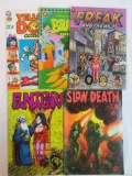 Lot (5) Vintage Underground Comics Freak Brothers, Brain Fantasy+