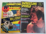 (2) Vintage 1970's Wrestling World Magazines Classic Sheik Covers