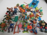 Large Group of Vintage Playmates Teenage Mutant Ninja Turtles Figures
