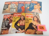 Lot (8) 1950's Picture Week Pocket magazines/ Pin-Up Covers