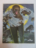 Vintage 1975 MPC Models Wolfman Insert Poster