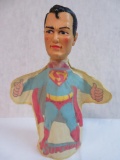 Vintage 1960's Ideal Superman Hand Puppet