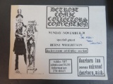 Vintage 1970's Detroit Comic Collector's Convention Flyer signed Berni Wrightson