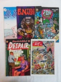 Lot (5) Vintage Underground Comics Zap, Mr. Natural, Fantagor