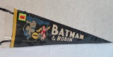 Vintage 1966 Batman & Robin Felt Pennant 28