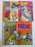 Lot (5) Vintage Underground Comics Zap, Mr. Natural, Freak