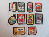 Lot (10) 1975 Topps Wacky Packages all White Packs