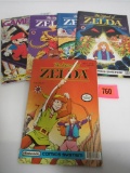 Legend of Zelda #1, 3, 4, 5+ Gameboy #4 (1990) Nintendo Valiant Comics