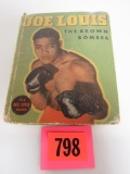 Original Vintage 1940's Joe Louis the Brown Bomber Big Little Book