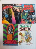 Lot (5) Vintage Underground Comics Bizarre Sex, Big Apple, Moondog+