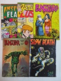Lot (5) Vintage Underground Comics Slow Death, Fantagor, +