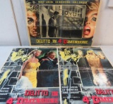 (3) 4-D Man 1959 Vintage Mexican One Sheet Movie Posters Horror