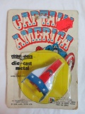 Vintage 1975 LJN Toys Captain America Diecast Jet MOC