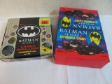 2 NOS Batman Candy Container Full Store Display Boxes