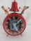 Vintage 1950's Mickey Mouse & Donald Duck Disney Busy Boy Alarm Clock Germany
