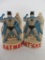 Rare Vintage 1966 Batman Chalk/ Ceramic Bookends