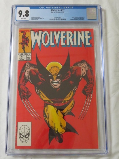 Wolverine #17 (1989) Classic John Byrne Cover KEY Issue CGC 9.8