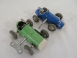 (2) Vintage Schuco No. 1040 & 1041 Key Wind Micro Racers