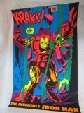 Rare 1971 Iron Man Third-Eye Marvel Black Light Poster