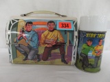 Rare 1968 Star Trek Metal Dome Top Lunchbox w/ Thermos