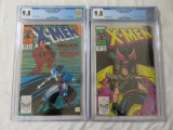 Uncanny X-Men #256 & 257 (1989) Key Jim Lee Psylocke Issues Both CGC 9.8