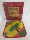 Rare Antique 1920's Wolverine Tin Litho Motor Race Game