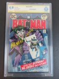 Batman #251 (1973) Iconic Neal Adams Joker Cover/ Signed by Adams/ CBCS